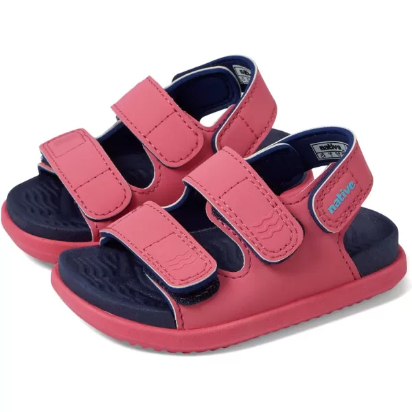 Native Shoes Kids Frankie Sugarlite Flat Sandals for Little Kid - Satin PU and EVA Upper, Round Toe Design, Casual, and Comfortable