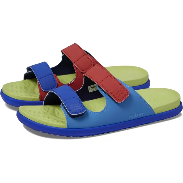 Native Shoes Kids Frankie Sugarlite Flat Sandals for Little Kid - Satin PU and EVA Upper, Round Toe Design, Casual, and Comfortable