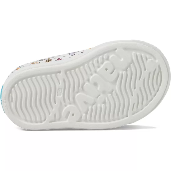 Native Shoes Kids Jefferson Juniper Print  - Shoes for Kids - Round Toe Shape - Synthetic Outsole