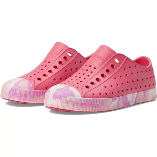 Native Shoes Kids Jefferson Sugarlite Marbled Slip-On Shoes for Kids – Perforated Upper – Vegan Friendly