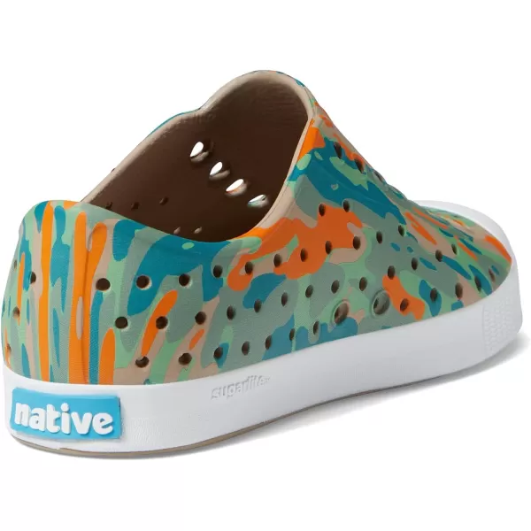 Native Shoes Kids Jefferson Sugarlite Print Slip-On Sneakers for Kids – Perforated Upper – Vegan Friendly