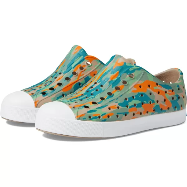 Native Shoes Kids Jefferson Sugarlite Print Slip-On Sneakers for Kids – Perforated Upper – Vegan Friendly