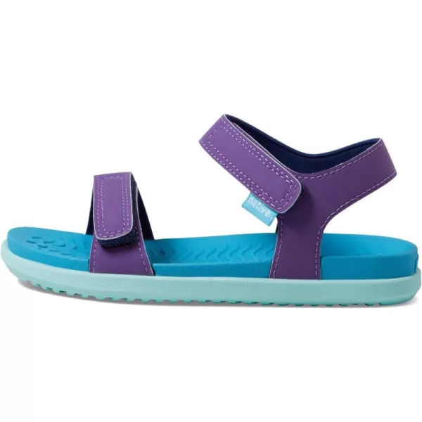 Native Shoes Kids Charley Sugarlite Sandals for Little Kid - Man-Made Upper and Lining, Hook-Loop Closure, and Open Round Toe Style