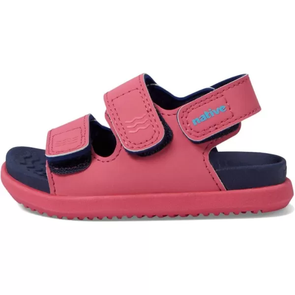 Native Shoes Kids Frankie Sugarlite Flat Sandals for Little Kid - Satin PU and EVA Upper, Round Toe Design, Casual, and Comfortable