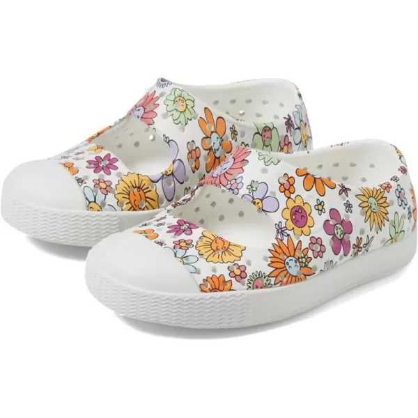 Native Shoes Kids Jefferson Juniper Print  - Shoes for Kids - Round Toe Shape - Synthetic Outsole