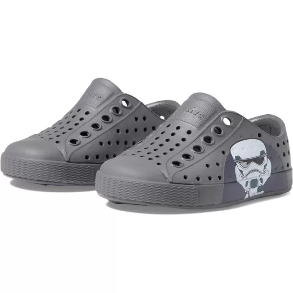 Native Shoes Kids Jefferson Star Wars Block Sneakers for Toddler - Intricate Cut-Out Hole Detailing with Round Toe, and Slip-On Style