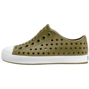 imageNative Shoes Kids Jefferson SlipOn ShoeRookie GreenShell White