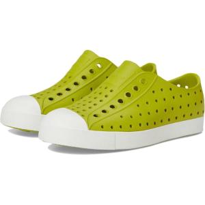 imageNative Shoes Kids Jefferson SlipOn ShoeSeaweed GreenShell White