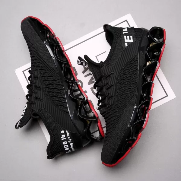 Chopben Men's Running Shoes Blade Non Slip Fashion Sneakers Breathable Mesh Soft Sole Casual Athletic Walking Shoes