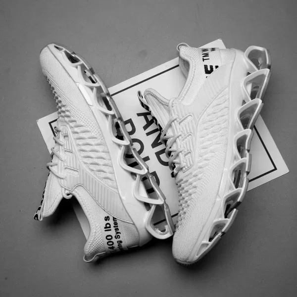 Chopben Men's Running Shoes Blade Non Slip Fashion Sneakers Breathable Mesh Soft Sole Casual Athletic Walking Shoes