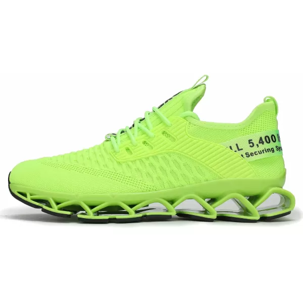 Chopben Men's Running Shoes Blade Non Slip Fashion Sneakers Breathable Mesh Soft Sole Casual Athletic Walking Shoes