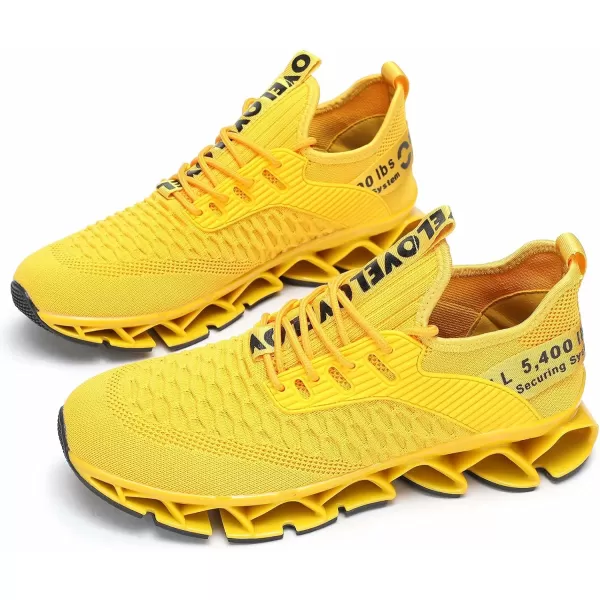 Chopben Men's Running Shoes Blade Non Slip Fashion Sneakers Breathable Mesh Soft Sole Casual Athletic Walking Shoes