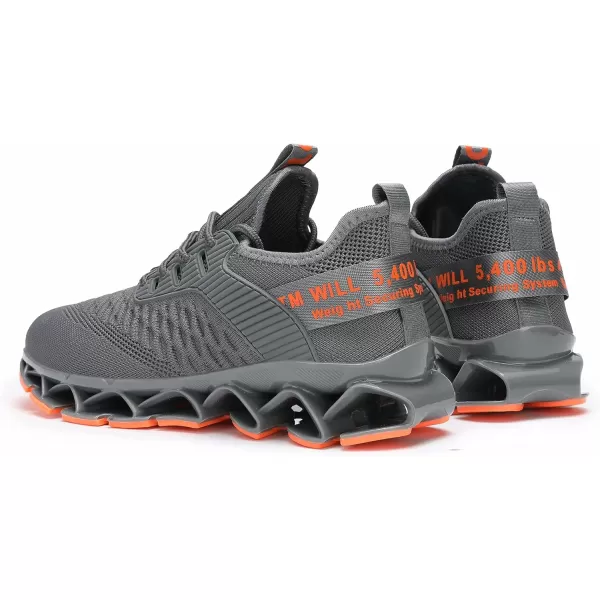 Chopben Men's Running Shoes Blade Non Slip Fashion Sneakers Breathable Mesh Soft Sole Casual Athletic Walking Shoes