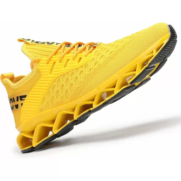 Chopben Men's Running Shoes Blade Non Slip Fashion Sneakers Breathable Mesh Soft Sole Casual Athletic Walking Shoes