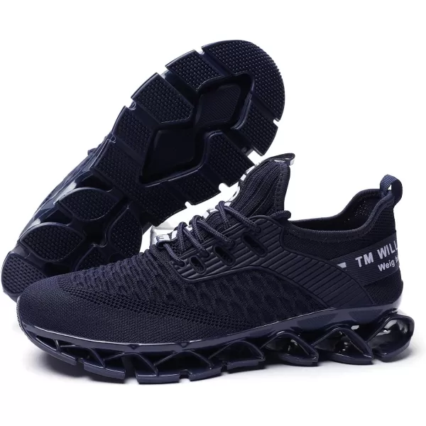 Chopben Men's Running Shoes Blade Non Slip Fashion Sneakers Breathable Mesh Soft Sole Casual Athletic Walking Shoes