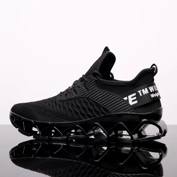 Chopben Men's Running Shoes Blade Non Slip Fashion Sneakers Breathable Mesh Soft Sole Casual Athletic Walking Shoes