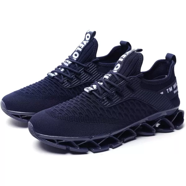 Chopben Men's Running Shoes Blade Non Slip Fashion Sneakers Breathable Mesh Soft Sole Casual Athletic Walking Shoes