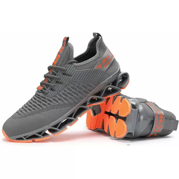 Chopben Men's Running Shoes Blade Non Slip Fashion Sneakers Breathable Mesh Soft Sole Casual Athletic Walking Shoes