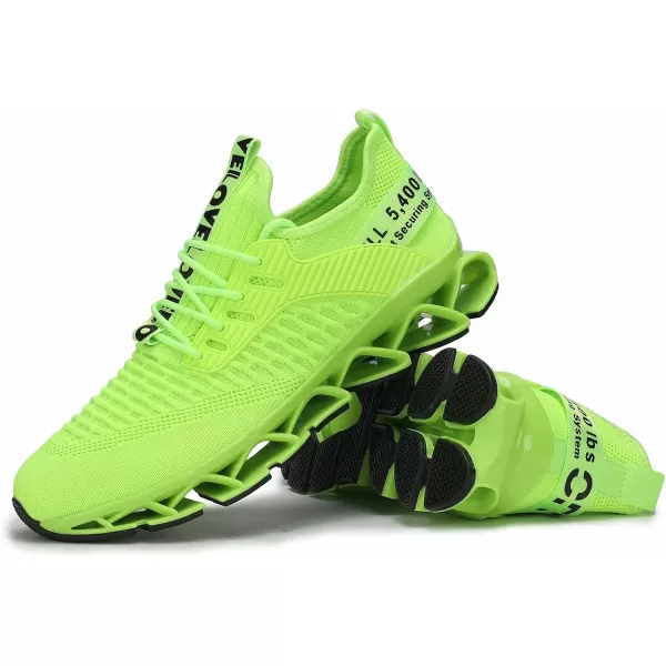 Chopben Men's Running Shoes Blade Non Slip Fashion Sneakers Breathable Mesh Soft Sole Casual Athletic Walking Shoes