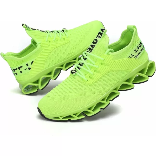 Chopben Men's Running Shoes Blade Non Slip Fashion Sneakers Breathable Mesh Soft Sole Casual Athletic Walking Shoes
