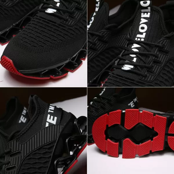 Chopben Men's Running Shoes Blade Non Slip Fashion Sneakers Breathable Mesh Soft Sole Casual Athletic Walking Shoes