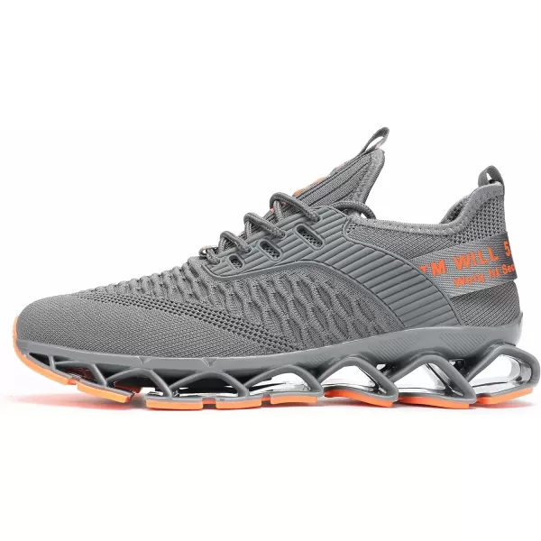 Chopben Men's Running Shoes Blade Non Slip Fashion Sneakers Breathable Mesh Soft Sole Casual Athletic Walking Shoes