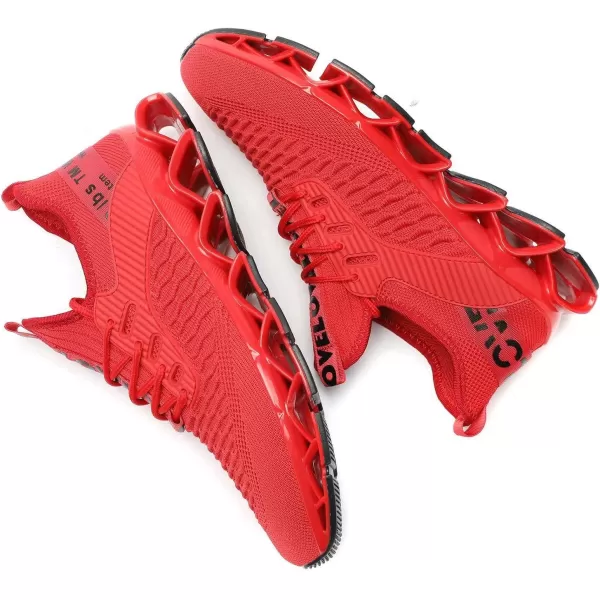 Chopben Men's Running Shoes Blade Non Slip Fashion Sneakers Breathable Mesh Soft Sole Casual Athletic Walking Shoes
