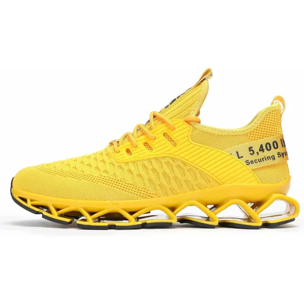 Chopben Men's Running Shoes Blade Non Slip Fashion Sneakers Breathable Mesh Soft Sole Casual Athletic Walking Shoes
