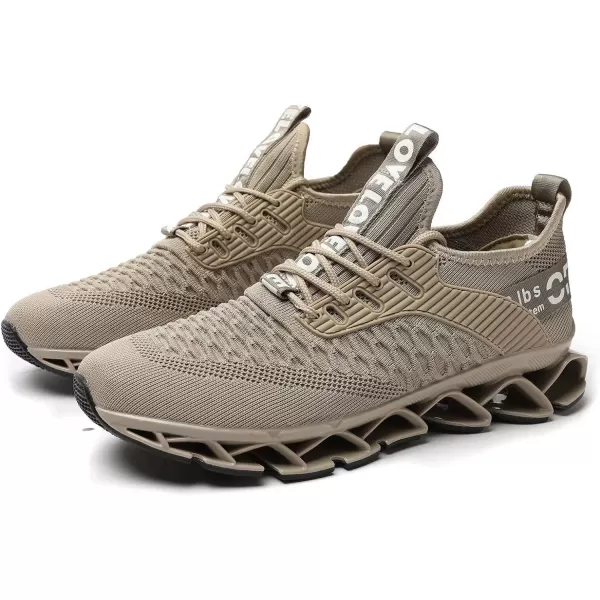 Chopben Men's Running Shoes Blade Non Slip Fashion Sneakers Breathable Mesh Soft Sole Casual Athletic Walking Shoes