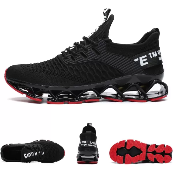 Chopben Men's Running Shoes Blade Non Slip Fashion Sneakers Breathable Mesh Soft Sole Casual Athletic Walking Shoes