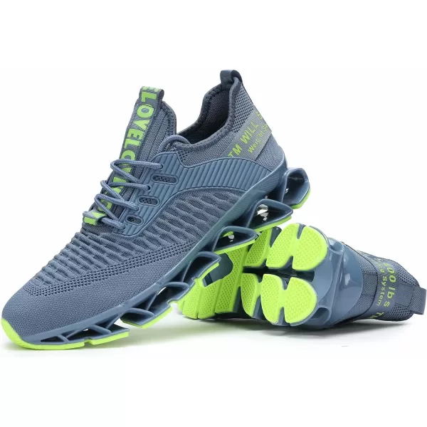 Chopben Men's Running Shoes Blade Non Slip Fashion Sneakers Breathable Mesh Soft Sole Casual Athletic Walking Shoes
