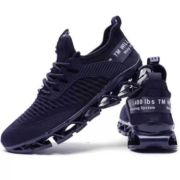 Chopben Men's Running Shoes Blade Non Slip Fashion Sneakers Breathable Mesh Soft Sole Casual Athletic Walking Shoes
