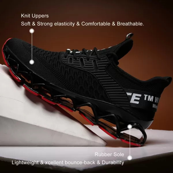 Chopben Men's Running Shoes Blade Non Slip Fashion Sneakers Breathable Mesh Soft Sole Casual Athletic Walking Shoes