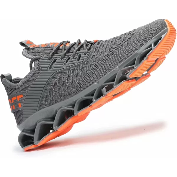 Chopben Men's Running Shoes Blade Non Slip Fashion Sneakers Breathable Mesh Soft Sole Casual Athletic Walking Shoes