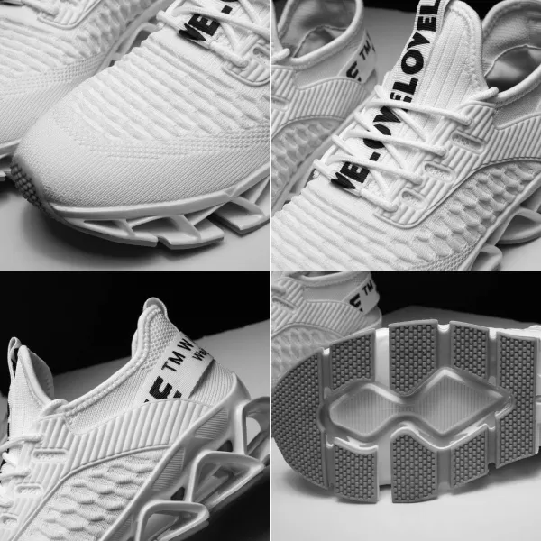 Chopben Men's Running Shoes Blade Non Slip Fashion Sneakers Breathable Mesh Soft Sole Casual Athletic Walking Shoes