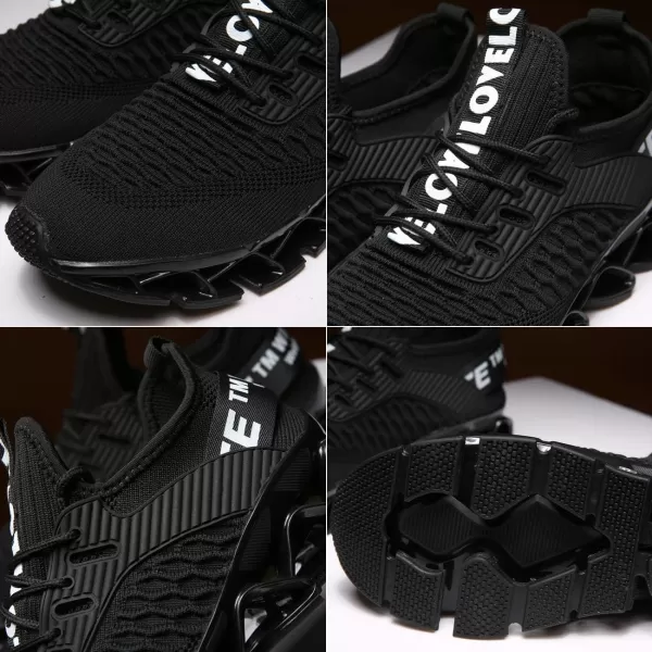 Chopben Men's Running Shoes Blade Non Slip Fashion Sneakers Breathable Mesh Soft Sole Casual Athletic Walking Shoes