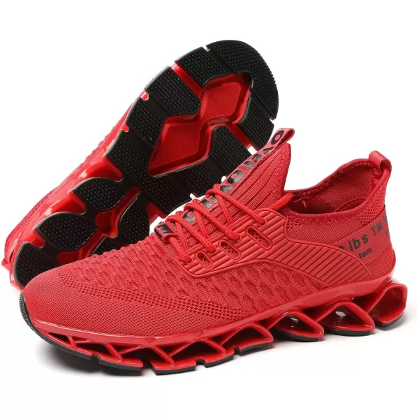 Chopben Men's Running Shoes Blade Non Slip Fashion Sneakers Breathable Mesh Soft Sole Casual Athletic Walking Shoes