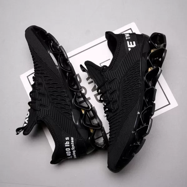 Chopben Men's Running Shoes Blade Non Slip Fashion Sneakers Breathable Mesh Soft Sole Casual Athletic Walking Shoes