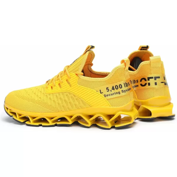 Chopben Men's Running Shoes Blade Non Slip Fashion Sneakers Breathable Mesh Soft Sole Casual Athletic Walking Shoes