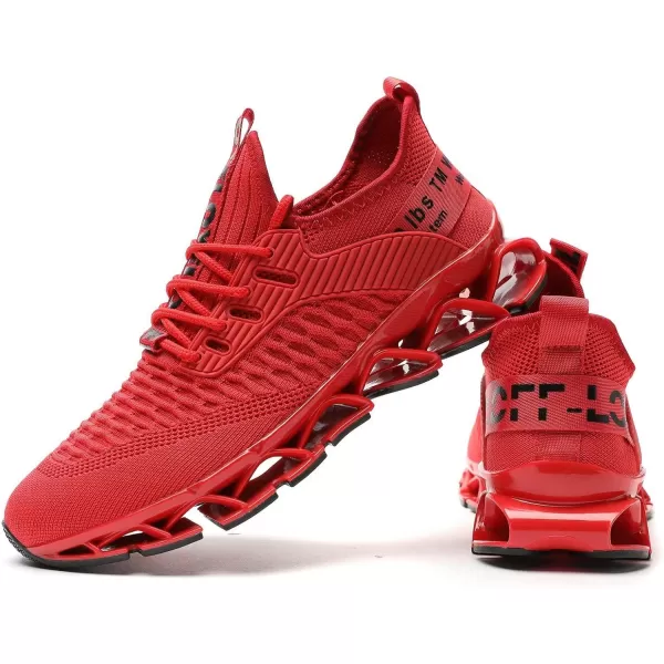 Chopben Men's Running Shoes Blade Non Slip Fashion Sneakers Breathable Mesh Soft Sole Casual Athletic Walking Shoes