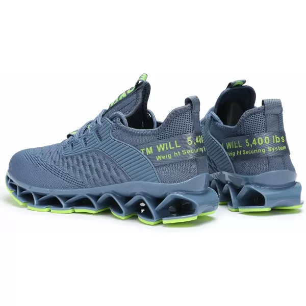 Chopben Men's Running Shoes Blade Non Slip Fashion Sneakers Breathable Mesh Soft Sole Casual Athletic Walking Shoes