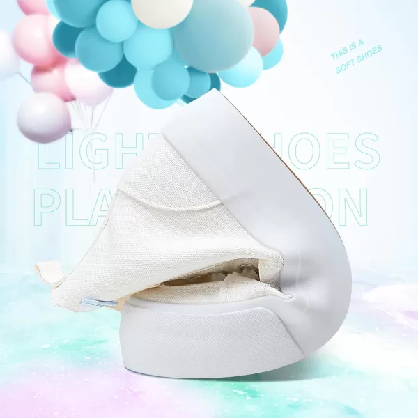 Obtaom High Top Platform Sneakers Women Mid Calf Play Canvas Shoes Washed Platform Skate Skateboard Shoe Casual Canvas Fashion Sneakers