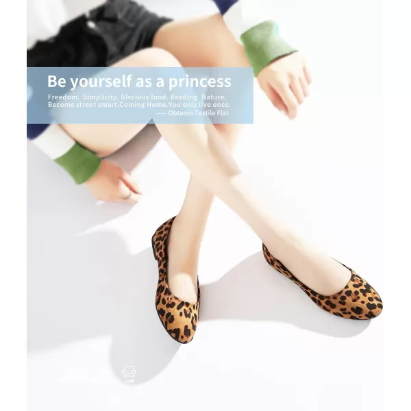 Obtaom Round Toe Women Flat Shoes Slip on Girls Dress Black Ballet Flats