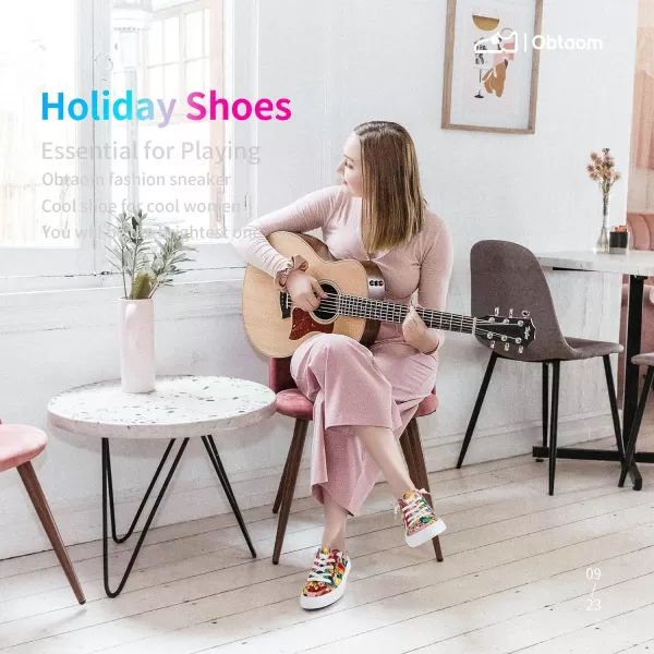 Obtaom Women Canvas Mules Memory Foam Clipper Fashion Sneakers Comfortable Slip-On Mule Backless Holiday Shoes
