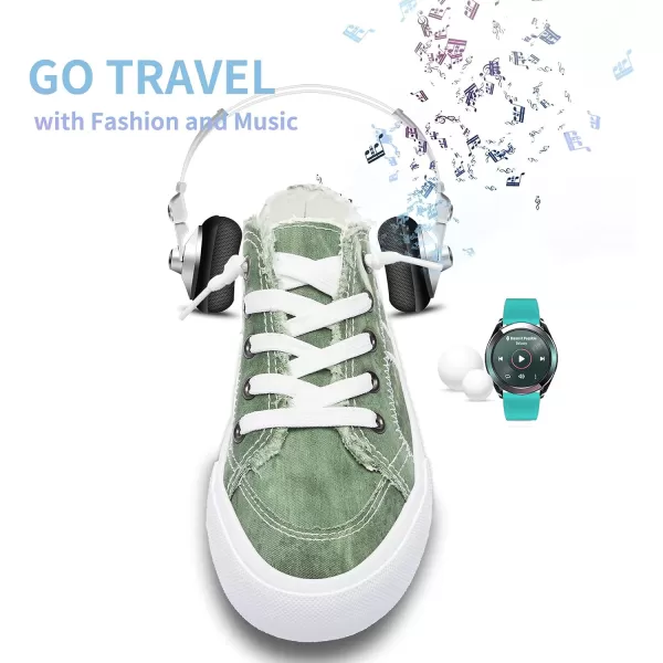 Obtaom Women Canvas Mules Memory Foam Clipper Fashion Sneakers Comfortable Slip-On Mule Backless Holiday Shoes