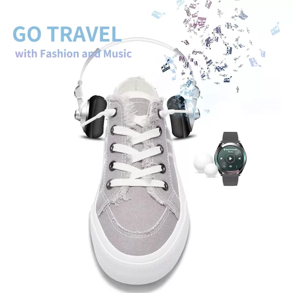 Obtaom Women Canvas Mules Memory Foam Clipper Fashion Sneakers Comfortable Slip-On Mule Backless Holiday Shoes