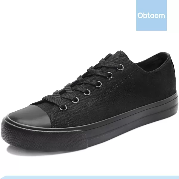 Obtaom Women’s Canvas Shoes Low Top Fashion Sneakers Slip on Walking Shoe