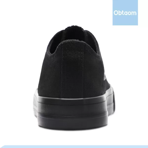 Obtaom Women’s Canvas Shoes Low Top Fashion Sneakers Slip on Walking Shoe