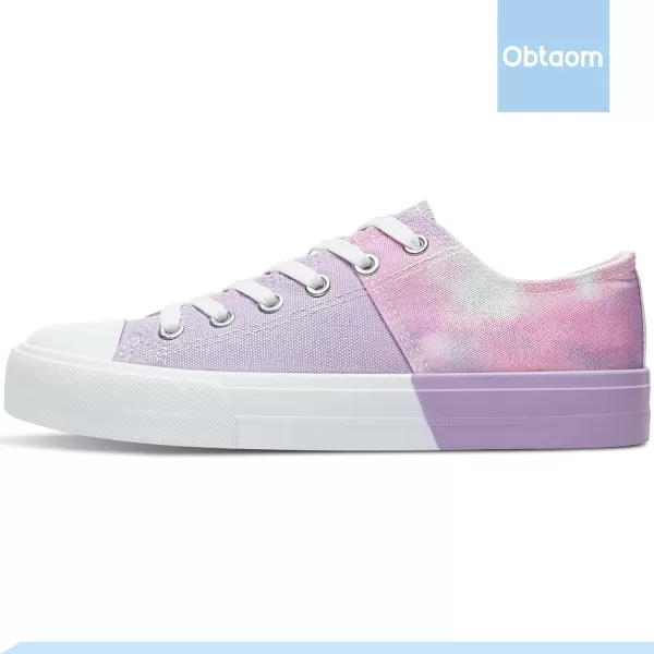 Obtaom Women’s Canvas Shoes Low Top Fashion Sneakers Slip on Walking Shoe