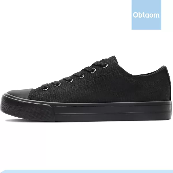 Obtaom Women’s Canvas Shoes Low Top Fashion Sneakers Slip on Walking Shoe